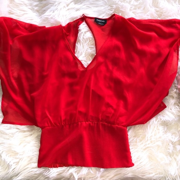 🍀🌷🎈bebe kimono smocked top💗RARE! - Picture 2 of 4